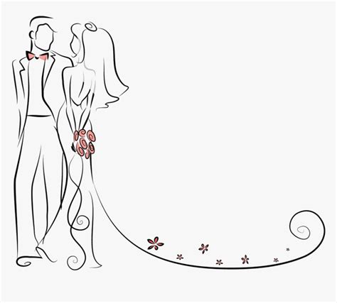 Download 493+ wedding outline clipart Commercial Use